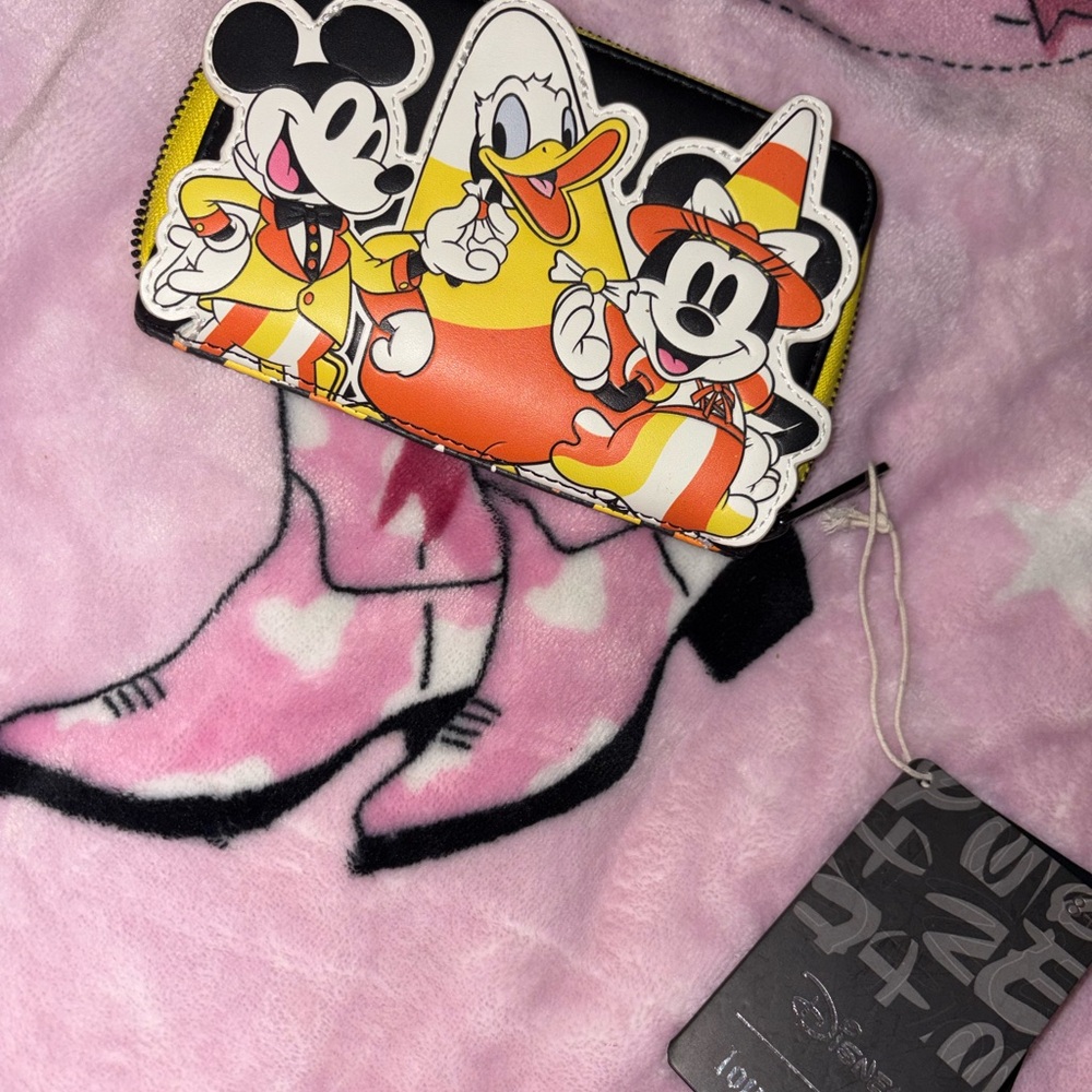 Loungefly Black and Yellow Disney Character Wallet
